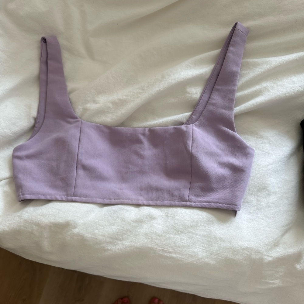 Lavender Crop Top